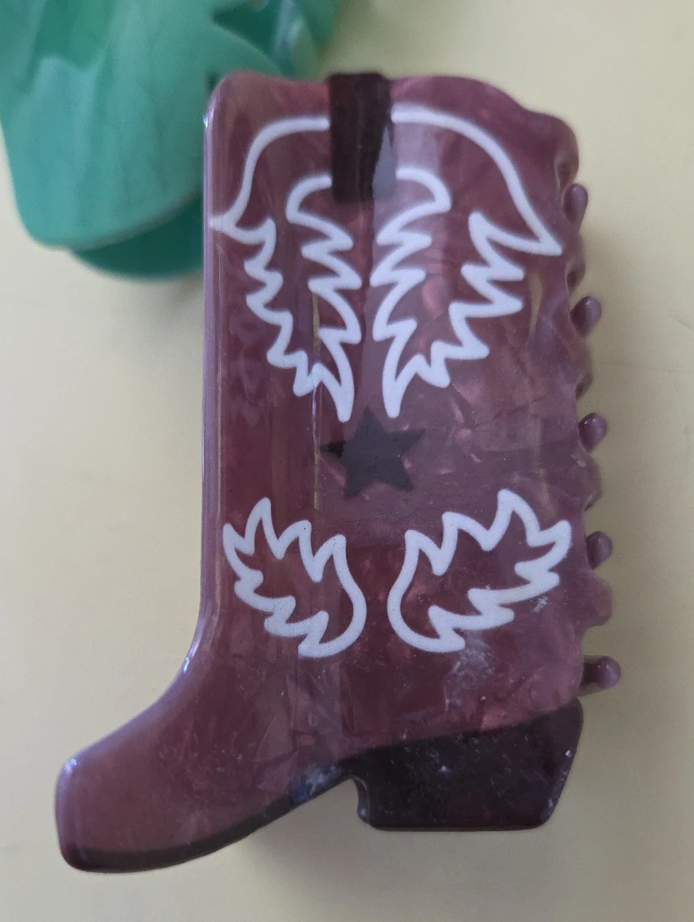 Western Claw Hair Clips Cactus and Cowboy Boot